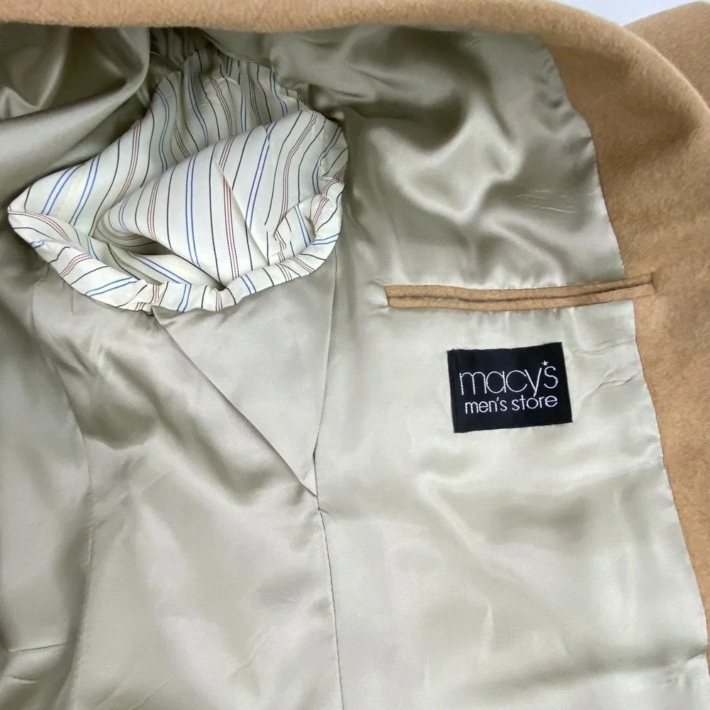 Club Room Camel Hair Wool Suit Jacket Blazer 40 R Sports Coat Camel Brown V Fine